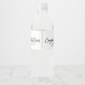 Afgestudeerden 2020 Klas Waterfles Etiket (Achterkant)