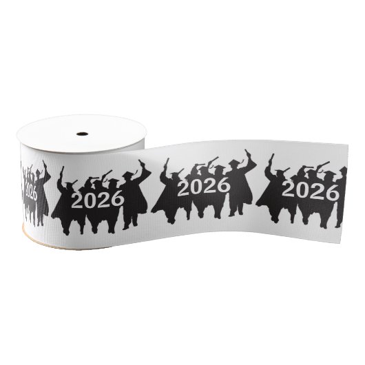 Afgestudeerden 2026 Silhouetten  Grosgrain Lint (Spoel)