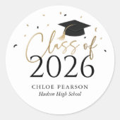 Afgestudeerden 2026 Sticker (Voorkant)