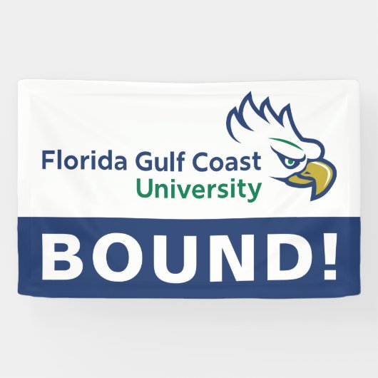 Afgestudeerden aan de Florida Gulf Coast Universit Spandoek (Horizontaal)