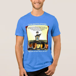 Afgestudeerden Blauw Tri-Blend Shirt