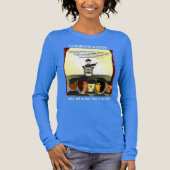 Afgestudeerden Blauw Tri-Blend Shirt (Voorkant)