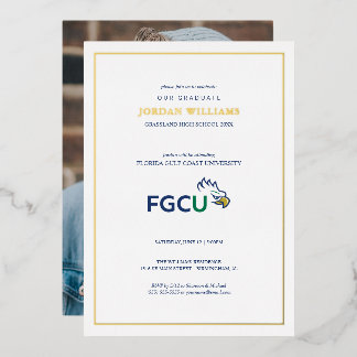 Afgestudeerden Florida Gulf Coast University Folie Uitnodiging