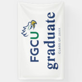 Afgestudeerden Florida Gulf Coast University Spandoek (Verticaal)