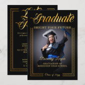 Afgestudeerden, gouden aanraking fleurt je toekoms kaart (Voorkant / Achterkant)