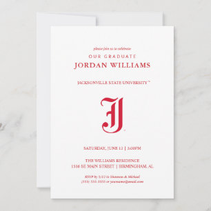 Afgestudeerden Jacksonville State University Aankondiging