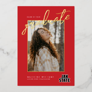 Afgestudeerden Jacksonville State University Folie Uitnodiging