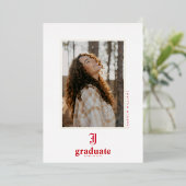 Afgestudeerden Jacksonville State University Folie Uitnodiging (Staand Voorkant)