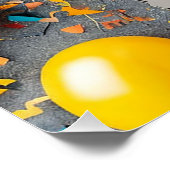 Afgestudeerden Kunstwerk met Ballonnen Perfect Poster (Hoek)