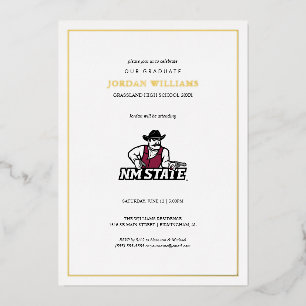Afgestudeerden New Mexico State University Folie Uitnodiging