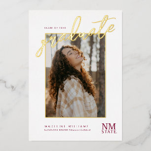 Afgestudeerden New Mexico State University Folie Uitnodiging