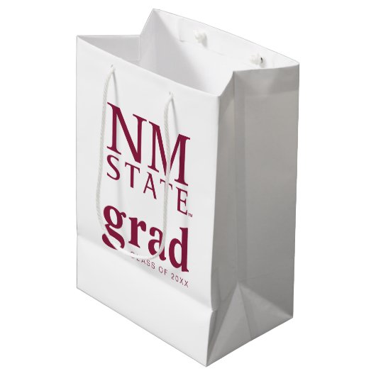 Afgestudeerden New Mexico State University Medium Cadeauzakje (Voorkant Gekanteld)