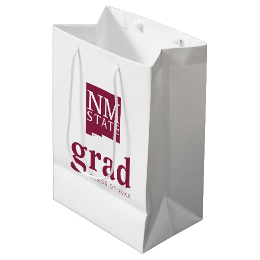 Afgestudeerden New Mexico State University Medium Cadeauzakje (Voorkant Gekanteld)