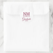 Afgestudeerden New Mexico State University Ronde Sticker (Tas)