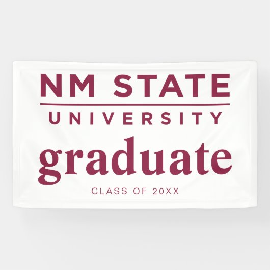 Afgestudeerden New Mexico State University Spandoek (Horizontaal)