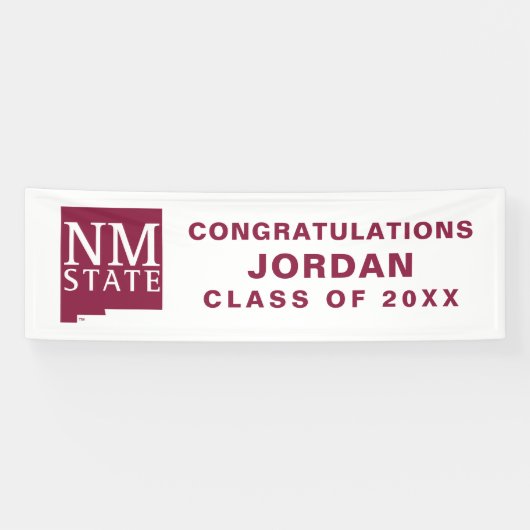 Afgestudeerden New Mexico State University Spandoek (Horizontaal)