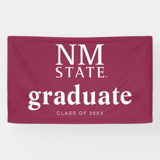 Afgestudeerden New Mexico State University Spandoek (Horizontaal)