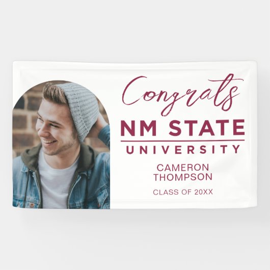 Afgestudeerden New Mexico State University Spandoek (Horizontaal)