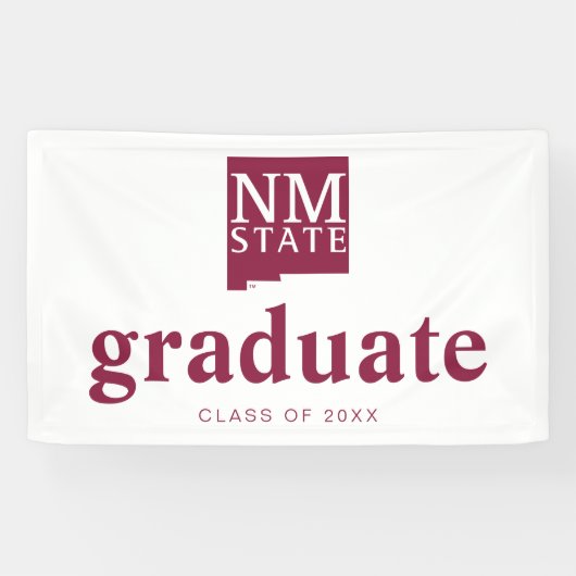 Afgestudeerden New Mexico State University Spandoek (Horizontaal)