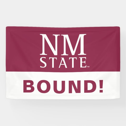 Afgestudeerden New Mexico State University Spandoek (Horizontaal)