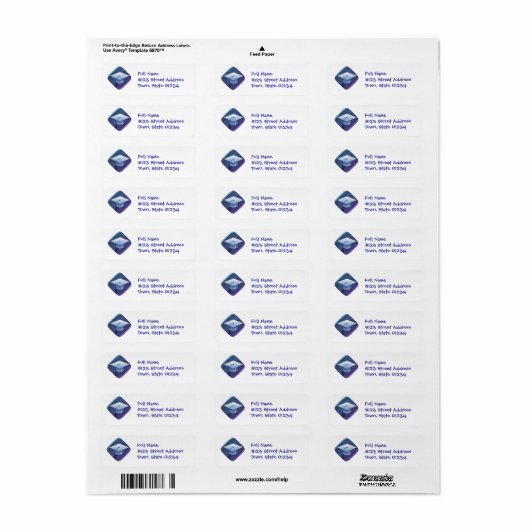 Afgestudeerden Pet Mailing Labels (Full Sheet)