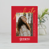 Afgestudeerden Texas State Technical College Folie Uitnodiging (Staand Voorkant)