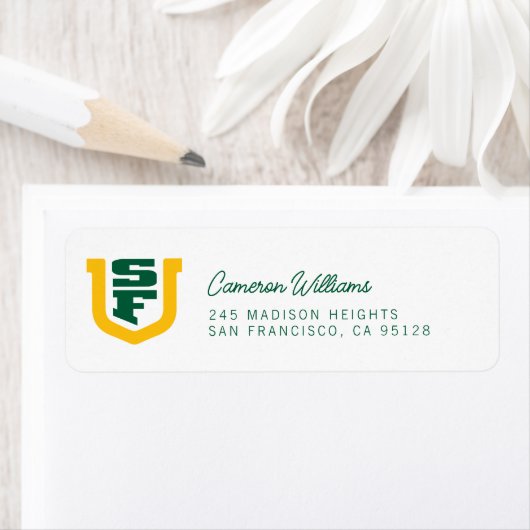 Afgestudeerden Universiteit van San Francisco Etiket (Insitu)