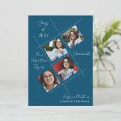 Afgestudeerden van 2025 Multi-foto afstudeeruitno Kaart (Staand voorkant)