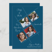 Afgestudeerden van 2025 Multi-foto afstudeeruitno Kaart (Voorkant / Achterkant)