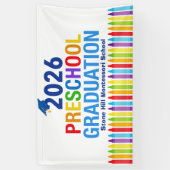 Afgestudeerden van de peuterspeelzaal 2026 Maatwer Spandoek (Verticaal)