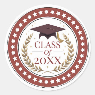 Afgestudeerdenklas 2026 Afstudeerplechtigheid Eleg Ronde Sticker