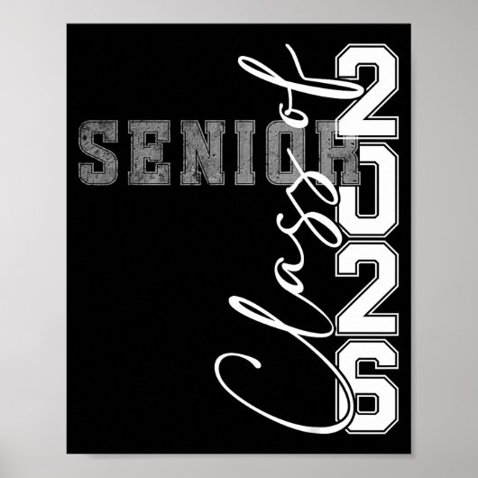 Afgestudeerdenklas 2026 eindexamen middelbare scho poster (Voorkant)