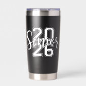 Afgestudeerdenklas 2026 Senior Afstuderen Middelba Geïsoleerde Drinkbeker (Voorkant)