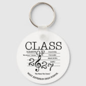 Afgestudeerdenklas 2027 Marching Band Afstuderen Sleutelhanger (Voorkant)