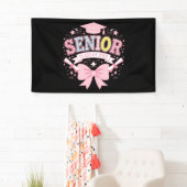 Afgestudeerdenklas van 2025 Afstuderen Roze Coquet Spandoek (Insitu)