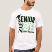 Afgestudeerdenklas van 2026 afstuderen t-shirt (Voorkant)