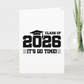 Afgestudeerdenklas van 2026 - Het Is Tijd Grappige Kaart (Voorkant)