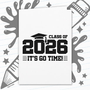 Afgestudeerdenklas van 2026 - Het Is Tijd Grappige Kaart