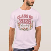 Afgestudeerdenklas van 2026 Senioren Afstuderen T-shirt (Voorkant)