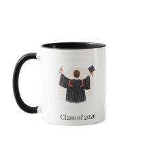 Afgestudeerdenmok 2026 met illustratie
