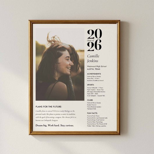 Afgestudeerdenposter Klas van 2026 Poster