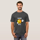 "Afgetapt!" Winking Emoji Cartoon T-shirt (Voorkant volledig)