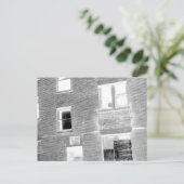 Afgetekend appartement voor huur - negatief briefkaart (Staand voorkant)