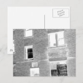 Afgetekend appartement voor huur - negatief briefkaart (Voorkant / Achterkant)