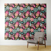 Afgetekende Floral foto back Drop Fabric-blad Wandkleed (In Situ (horizontaal))