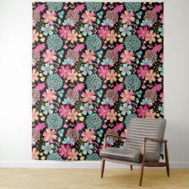 Afgetekende Floral foto back Drop Fabric-blad Wandkleed