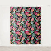 Afgetekende Floral foto back Drop Fabric-blad Wandkleed (Voorkant)