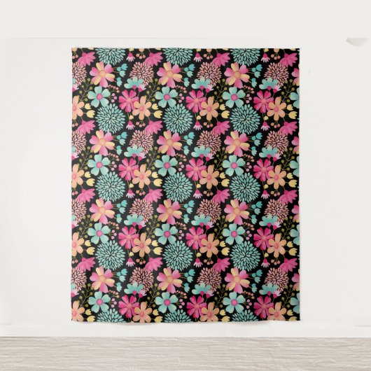Afgetekende Floral foto back Drop Fabric-blad Wandkleed (Voorkant)