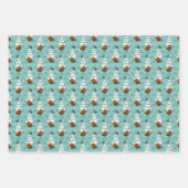 afgetild piraatpatroon voor jongens inpakpapier vel (Voorkant 3)