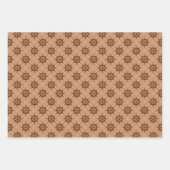 afgetild piraatpatroon voor jongens inpakpapier vel (Voorkant 2)